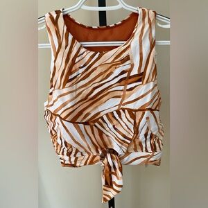 Chic Brown and Orange Bikini for Swim